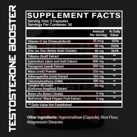 Iron Brothers TESTOSTERONE BOOSTER, 30 Servings