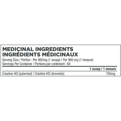 Con-Crēt CREATINE HCL, 64 Servings