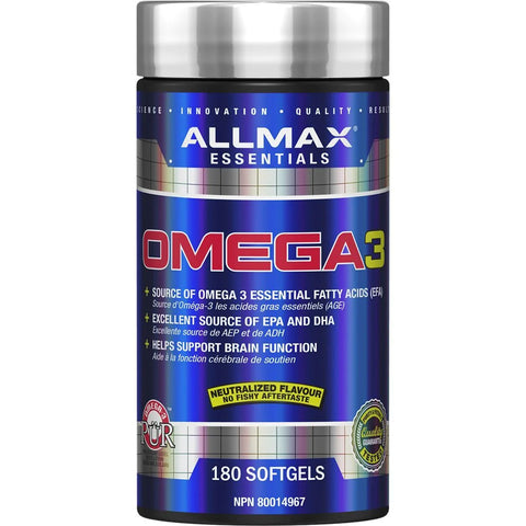 Allmax Omega-3, 180 Softgels
