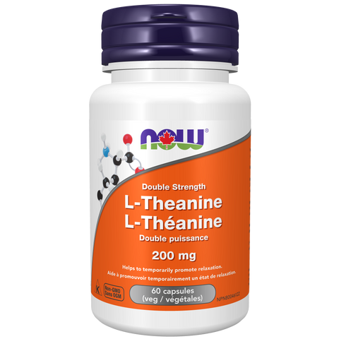Now L-THEANINE 200mg, 60 Capsules