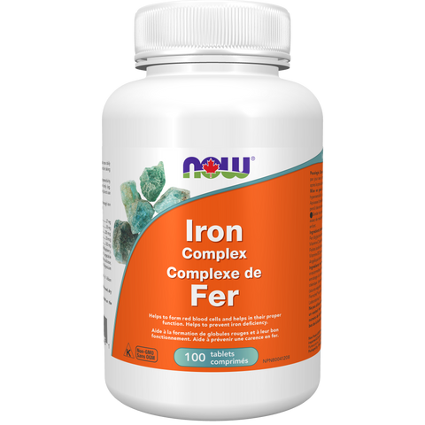 Now IRON COMPLEX, 100 Tablets
