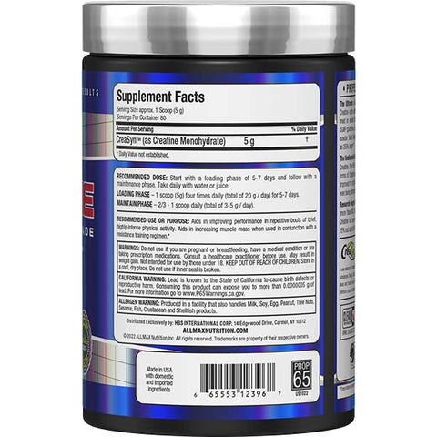 Allmax CREATINE MONOHYDRATE