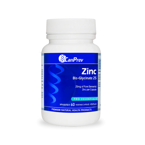 CanPrev Zinc Bis-glycinate, 60 Capsules