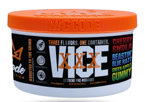 GCode Nutrition VICE XXX TRI-CHAMBER, 30 Servings