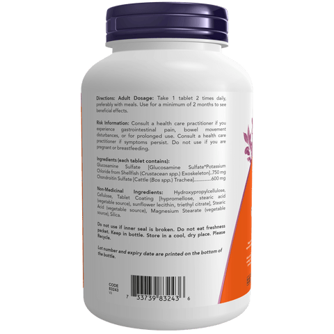 Now GLUCOSAMINE & CHONDROITIN, 120 Tabs