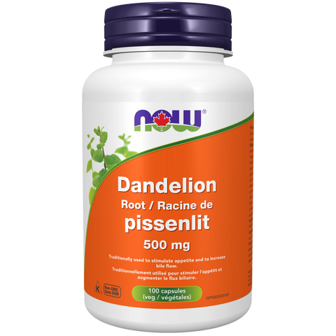 Now DANDELION ROOT 500mg, 100 Capsules