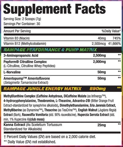 Muscle Sport RHINO RAMPAGE, 30 Servings