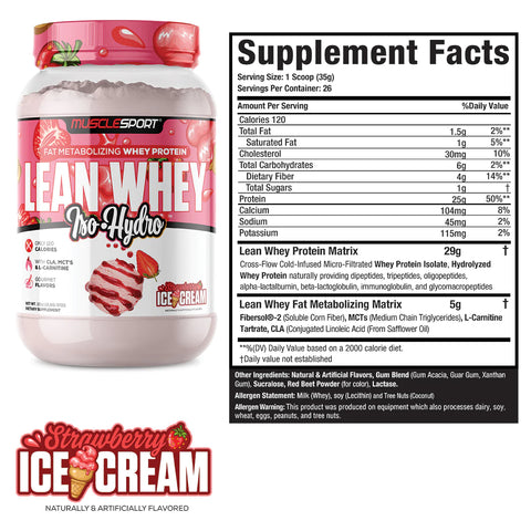 Muscle Sport LEAN WHEY, 2lbs