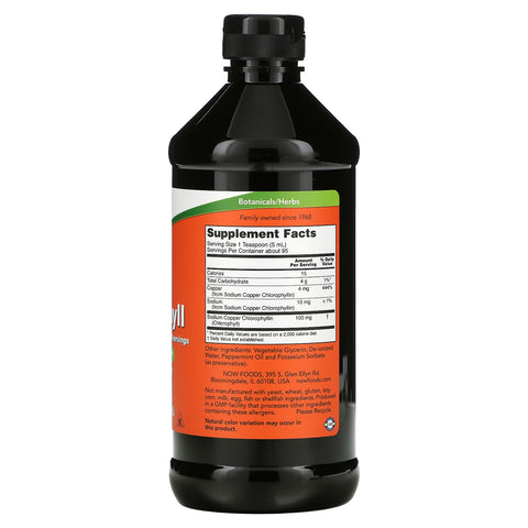 Now LIQUID CHLOROPHYLL, 473 ml