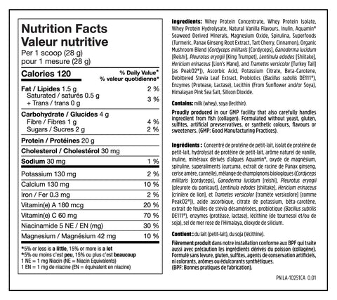 North Coast Naturals BOOSTED IMMUNO WHEY+, 840g