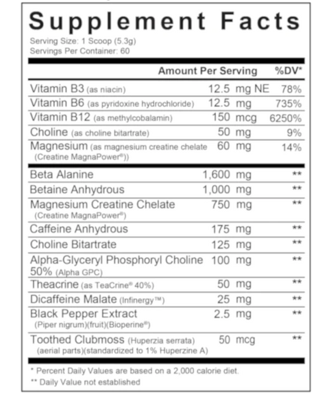 Axe & Sledge SEVENTH GEAR, 60 Servings