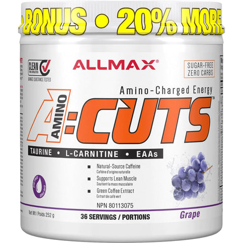 Allmax AMINO CUTS, *Bonus Size 36 Servings