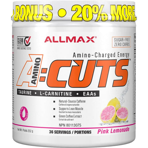 Allmax AMINO CUTS, *Bonus Size 36 Servings