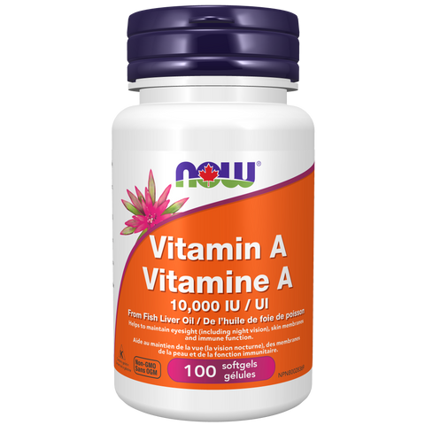 Now VITAMIN A 10,000 IU, 100 Softgels