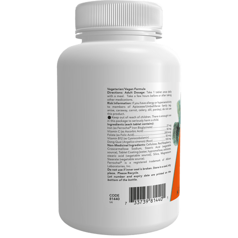 Now IRON COMPLEX, 100 Tablets